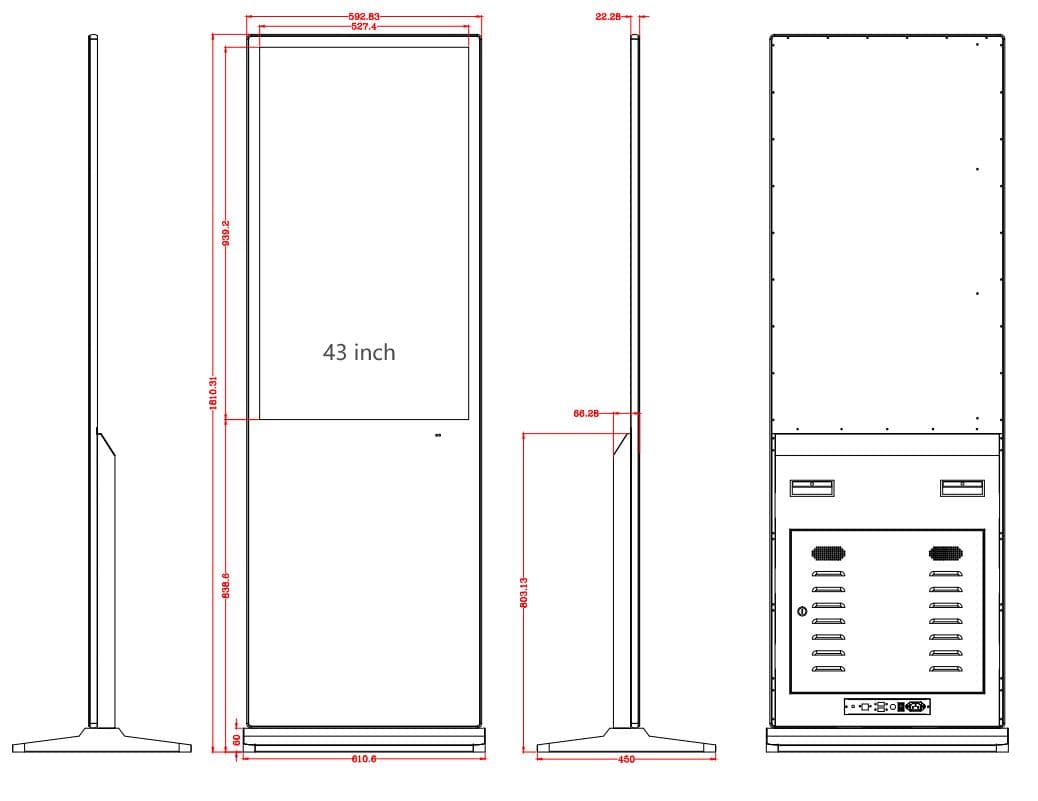 Indoor Werbestele (einseitig) 18